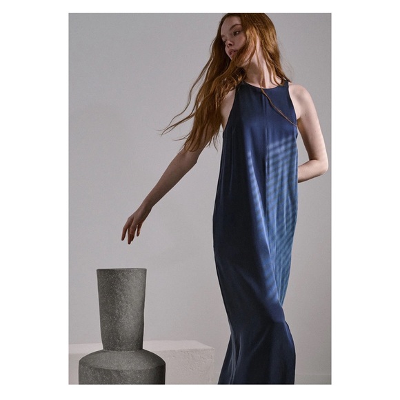🛑 SOLD 🛑 New! LUNYA Racer Washable Silk Slit Maxi Dress - Picture 4 of 14